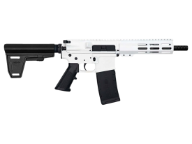 GLFA®  - GL15223PBWHT - GL-15 223 Wylde 7.5" Semi Auto 30+1 White Black Pistol