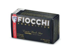 FIO12HV4BK Fiocchi High Velocity 12 Gauge 2.75" #4 Nickel Plated Buckshot