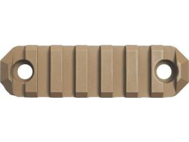 GrovTec M-LOK Rail Section - 7 Slot, 3", Coyote Cerakote Finish
