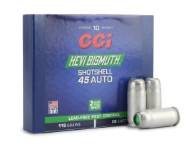 CCI Pest Control 45 ACP 115 Gr Lead Free 8 Shot