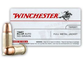 Winchester .25 ACP 50 Gr FMJ
