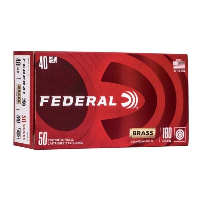 Federal Champion 40 S&W 180 Grain FMJ C40180A400 Federal Champion 40 S&W 180 Grain FMJ C40180A400
