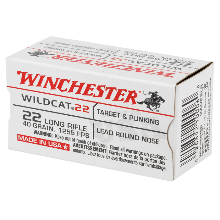 Winchester 22 LR 40 gr Lead Round Nose Winchester 22 LR 40 gr Lead Round Nose