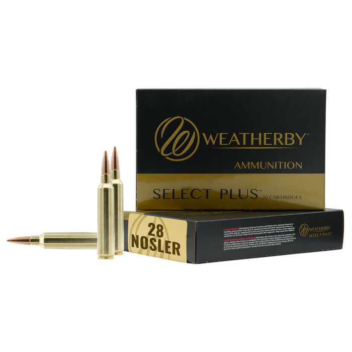 Weatherby Select Plus 28 Nosler 180 Gr Jacket Hollow Point Weatherby Select Plus 28 Nosler 180 Gr Jacket Hollow Point