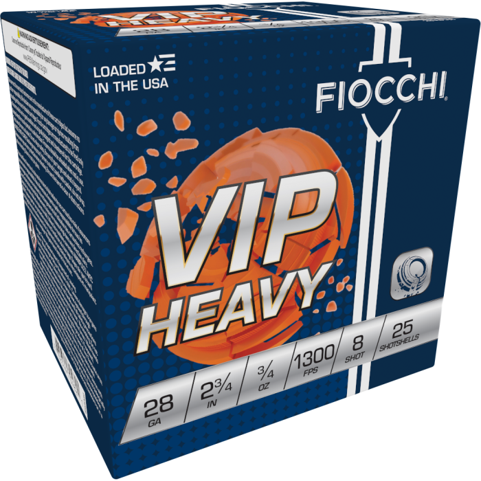 Fiocchi Exacta Target 28 Gauge 2.75 3/4 oz 8 Shot 28VIPH8 Fiocchi Exacta Target 28 Gauge 2.75 3/4 oz 8 Shot 28VIPH8
