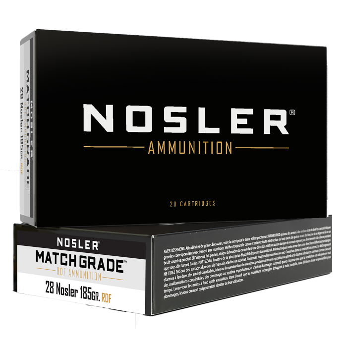 Nosler Match Grade 28 Nosler 185 Gr RDF Hollow Point Boat Tail