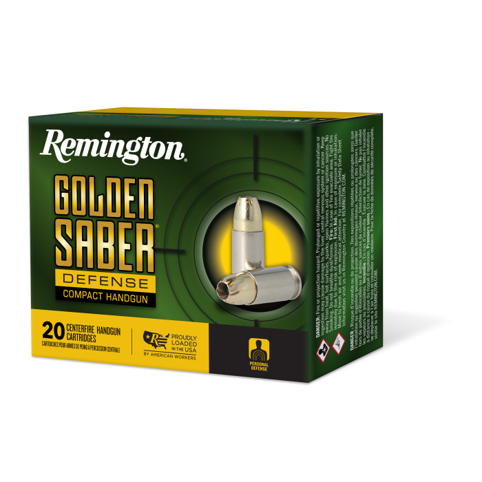 Remington Golden Saber 40 S&W 180 Grain Brass JHP 27618