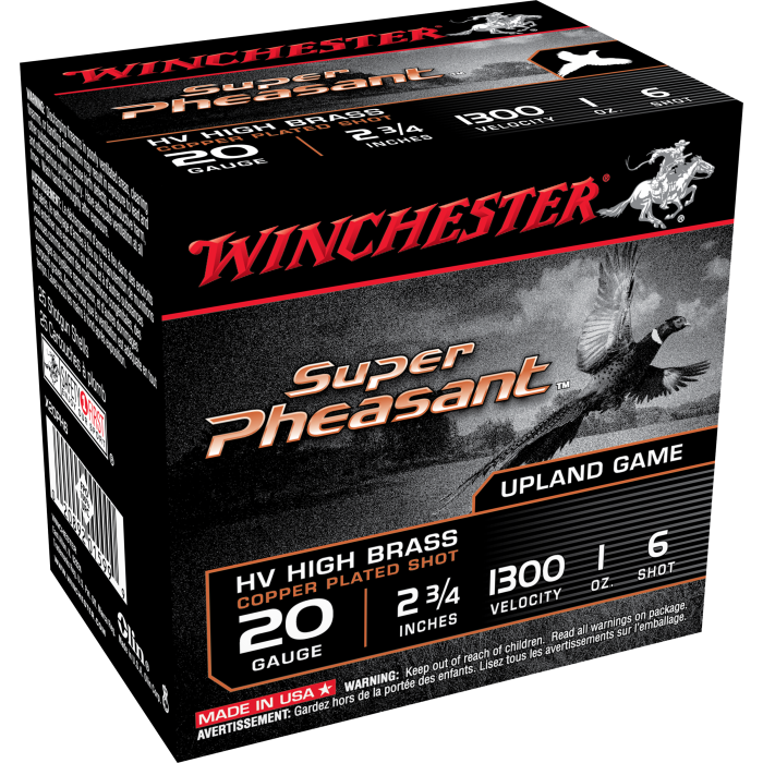Winchester Super Pheasant 20 Gauge 2.75 1 oz 6 Shot