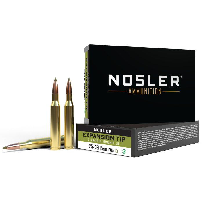 Nosler E-tip 25-06 Rem 100 Gr E-Tip Lead-Free