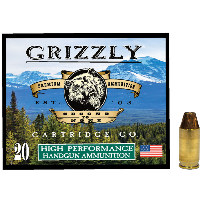 Grizzly .380 ACP 90gr JHP +P Self Defense Ammo Grizzly .380 ACP 90gr JHP +P Self Defense Ammo