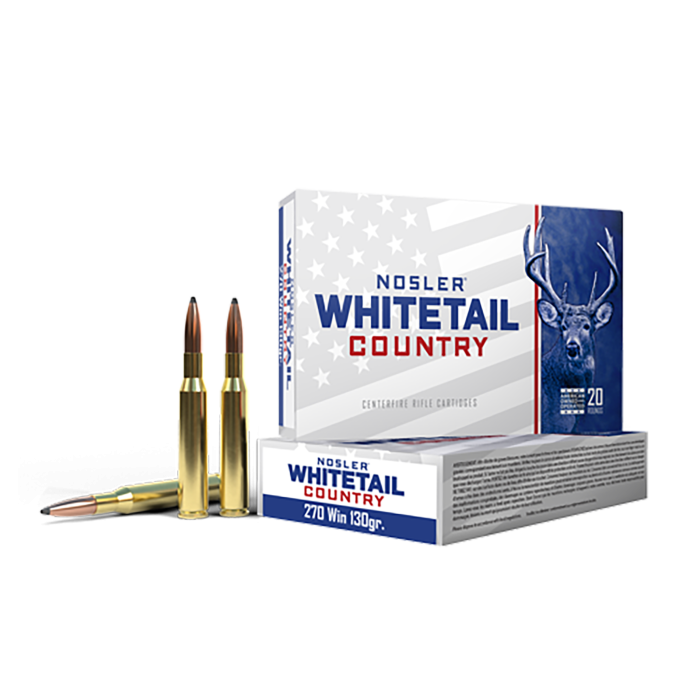 Nosler Whitetail Country 270 Win 130 Gr SBT 20 Rounds Nosler Whitetail Country 270 Win 130 Gr SBT 20 Rounds