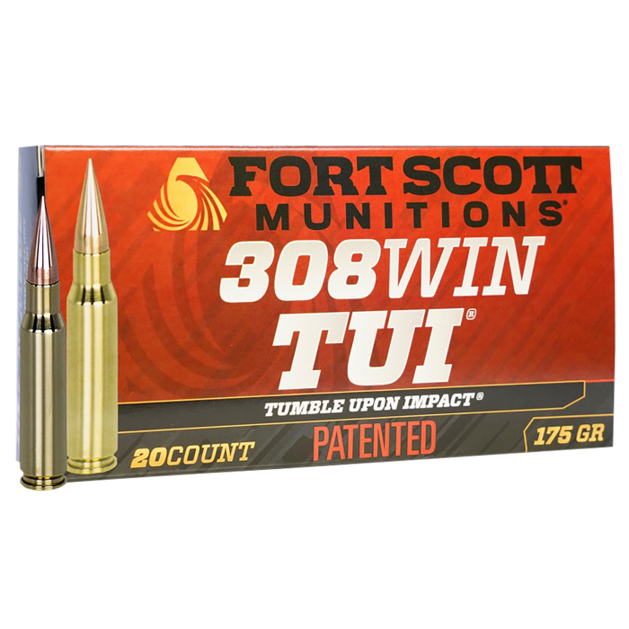 Fort Scott Munitions Tumble Upon Impact (tui) 308 Win 175 Grain Solid Copper Spun Fort Scott Munitions Tumble Upon Impact (tui) 308 Win 175 Grain Solid Copper Spun