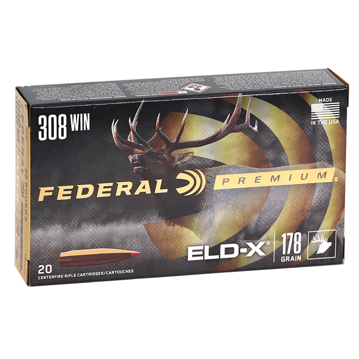 Federal Premium 308 Win 178 Grain Extremely Low Drag-eXpanding
