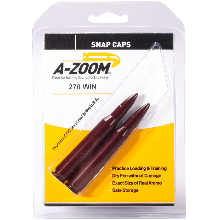 AZoom Rifle Snap Cap 270Win Aluminum 2-Pack AZoom Rifle Snap Cap 270Win Aluminum 2-Pack