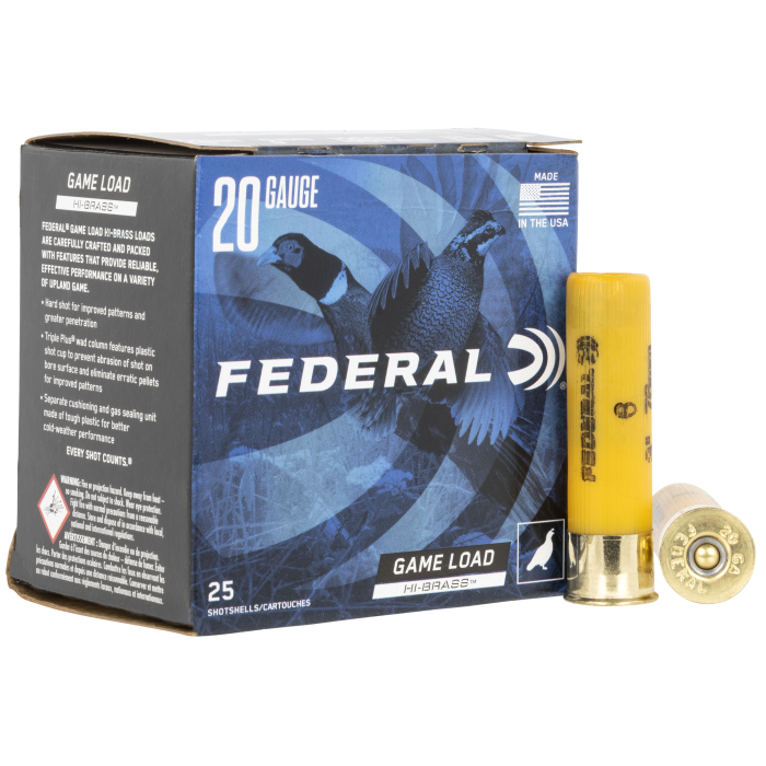 Federal Game-shok 20 Gauge 3 1 1/4 oz 6 Shot H2586