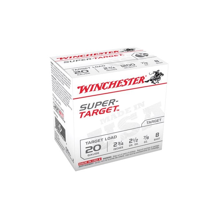 TRGT208 Winchester Super Target 20 Ga 2.75" 7/8 oz 8 Shot