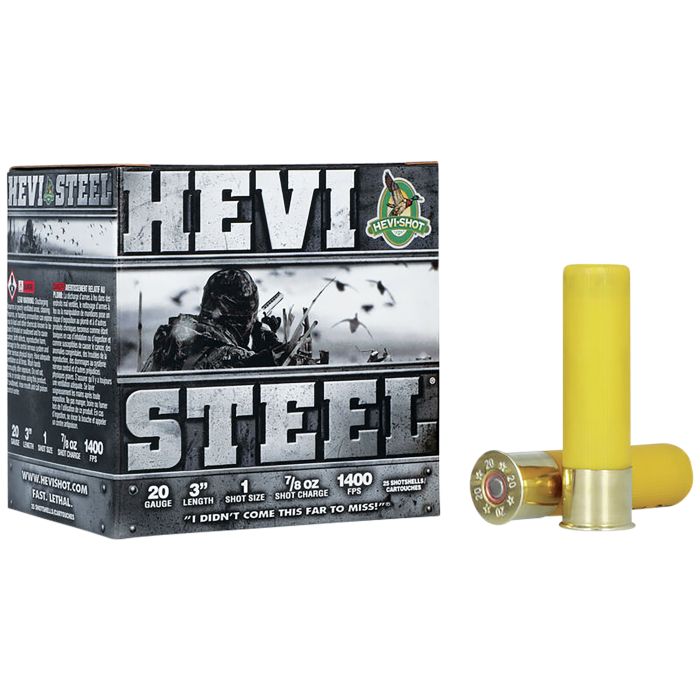 HEVI-Shot HEVI-Steel 20 Gauge 3 7/8 oz 1 Shot High-Velocity Steel HEVI-Shot HEVI-Steel 20 Gauge 3 7/8 oz 1 Shot High-Velocity Steel