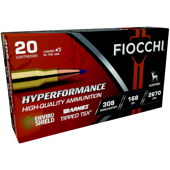 Fiocchi Hyperformance 308 Win 168 Gr Barnes Tipped TSX