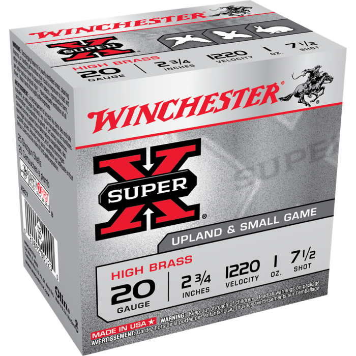 Winchester Super X 20 Gauge 2.75 1 oz 7.5 Shot X207 Winchester Super X 20 Gauge 2.75 1 oz 7.5 Shot X207