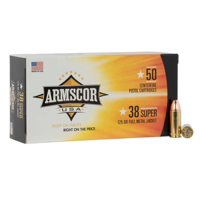 Armscor Usa 38 Super 125 Grain FMJ FAC38SUPER1N