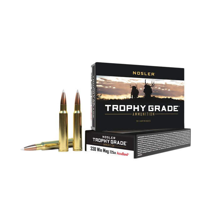 Nosler Trophy Grade 338 Win Mag 225 Gr Nosler AccuBond