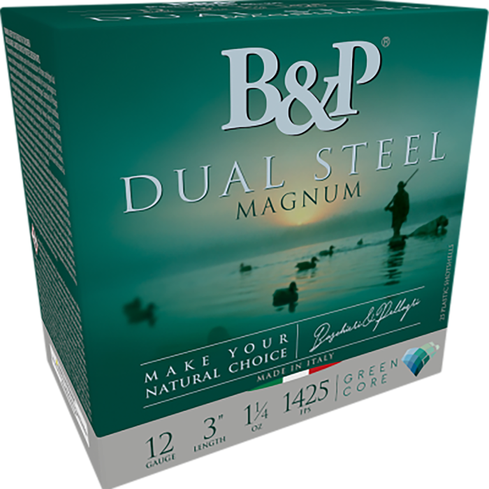 B&P Dual Steel 12 Gauge 3 1-1/4 oz 2/3 Shot