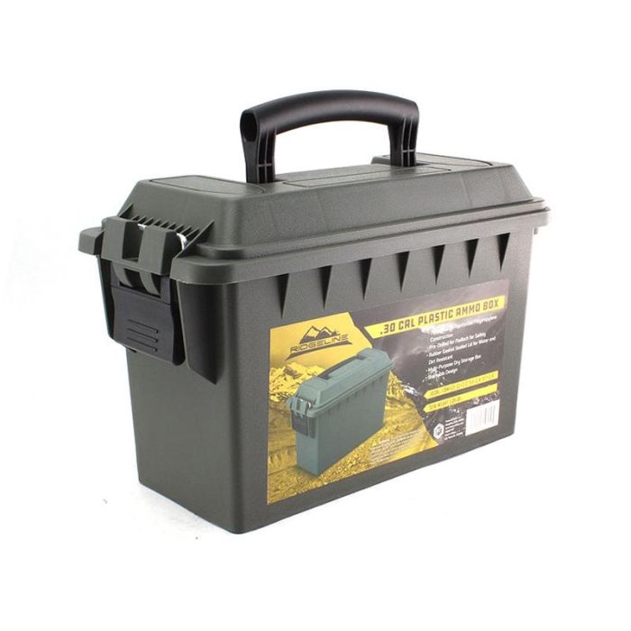 Ridgeline .30 Cal Plastic Lockable Ammo Box | Ammunition Depot