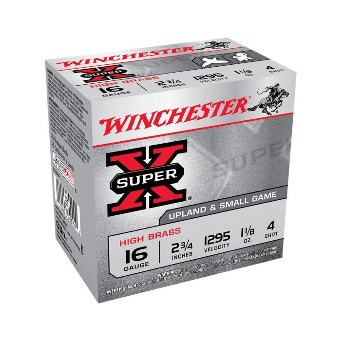 Winchester Super-X 16 Gauge 2.75 1 1/8oz 7.5 Shot (25Rd Box) X16H7 Winchester Super-X 16 Gauge 2.75 1 1/8oz 7.5 Shot (25Rd Box) X16H7