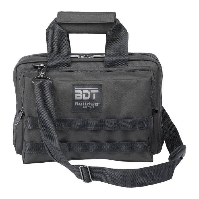 Bulldog Cases Deluxe 2 Pistol Range Bag W Strap Molle Black Bdt917B