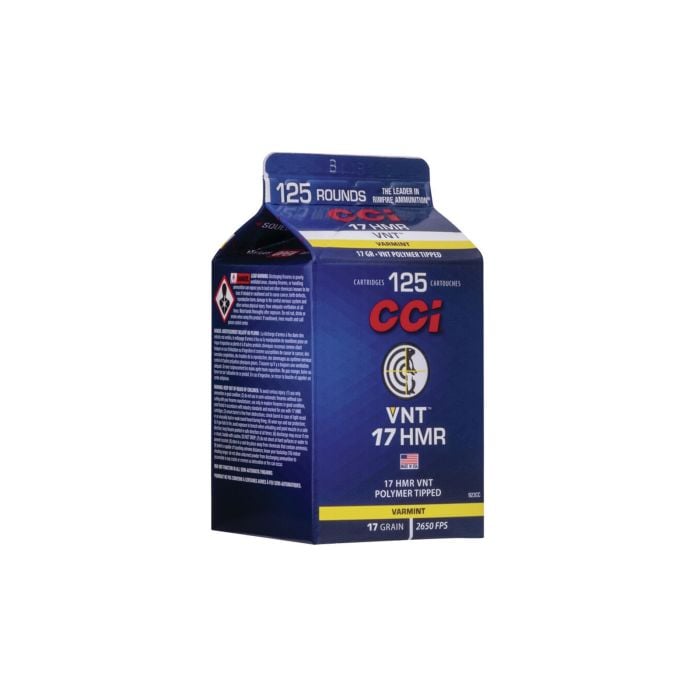 CCI, VNT, Pour Pack, 17 HMR, Varmint Tipped, rimfire ammo, cci ammo, ammo for sale, Ammunition Depot