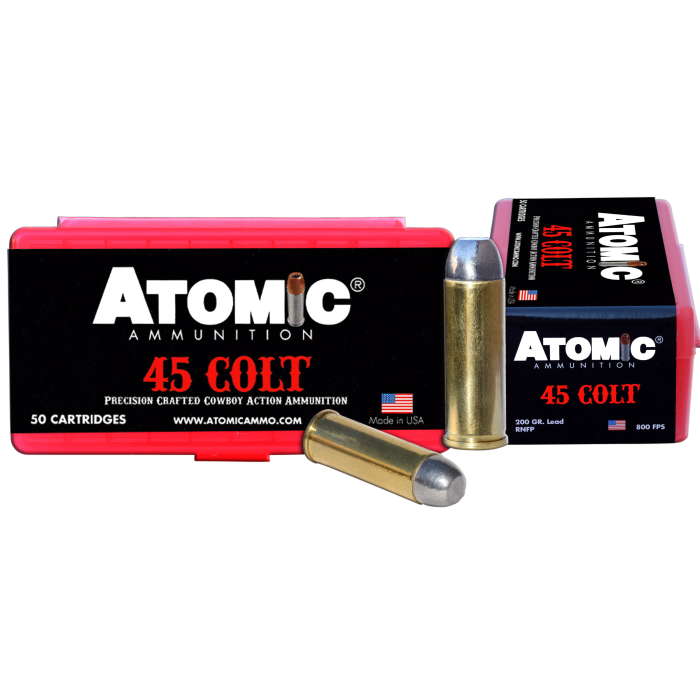 Atomic Cowboy Action 45 Long Colt 200 Grain Lead Round Nose Flat Point 00434
