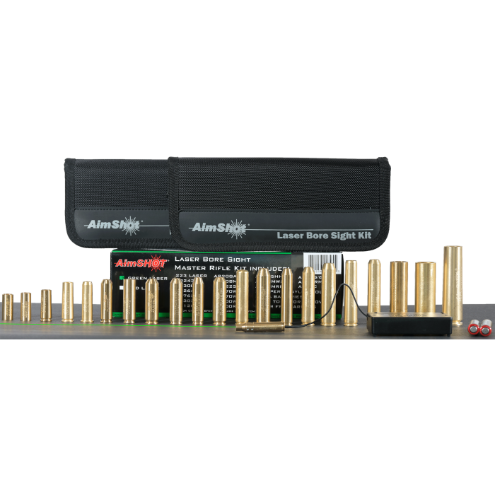 AimSHOT Master 2 Multi-Caliber Green Laser Bore Sight Kit (Brass) AimSHOT Master 2 Multi-Caliber Green Laser Bore Sight Kit (Brass)