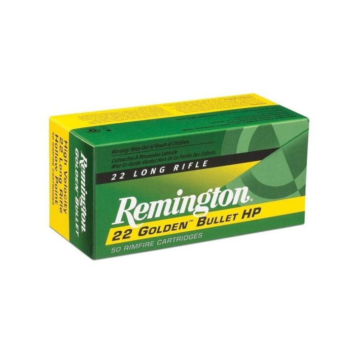 Remington Golden Bullet 22 LR 36 Gr Plated Hollow Point Remington Golden Bullet 22 LR 36 Gr Plated Hollow Point