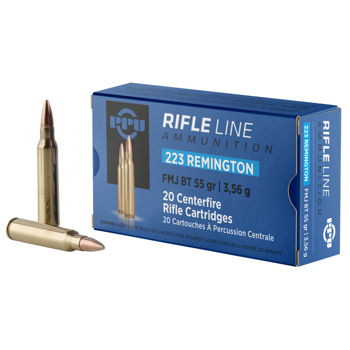 PPU Standard Rifle 223 Remington 55 Grain FMJ PPU Standard Rifle 223 Remington 55 Grain FMJ