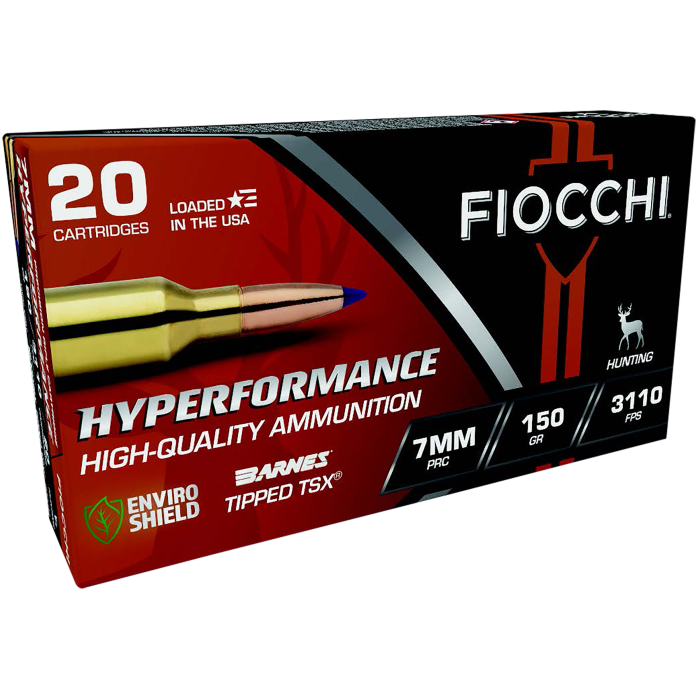 Fiocchi Hyperformance 7mm PRC 150 Gr Barnes Tipped TSX