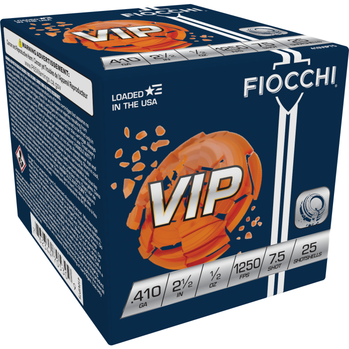 Fiocchi Exacta Target 410 Gauge 2.50 1/2 oz 7.5 Shot 410VIP75 Fiocchi Exacta Target 410 Gauge 2.50 1/2 oz 7.5 Shot 410VIP75