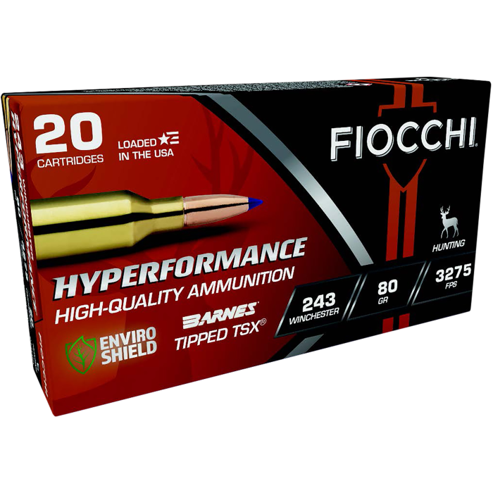 Fiocchi Hyperformance 243 Win 80 Gr Barnes Tipped TSX