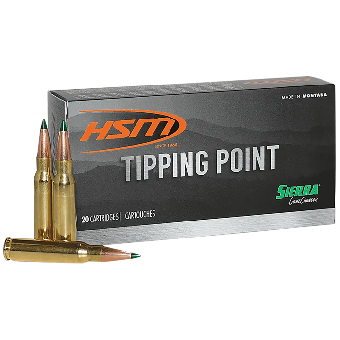 HSM Tipping Point 2 7mm Rem 162 Gr Hornady SST