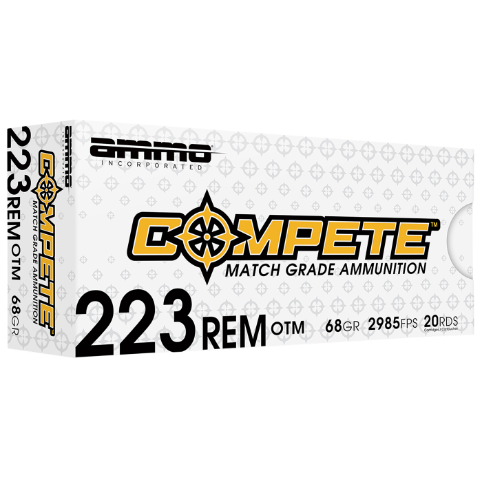 Ammo Inc Match 223 Remington 68 Grain Boat Tail Hollow Point Ammo Inc Match 223 Remington 68 Grain Boat Tail Hollow Point