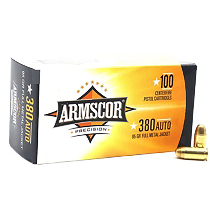 Armscor Precision Value Pack 380 ACP 95 Gr FMJ 100 Rounds