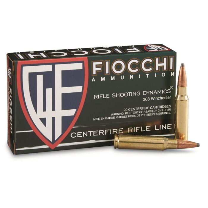 FIO308D Fiocchi 308 Winchester 165 Grain PSP