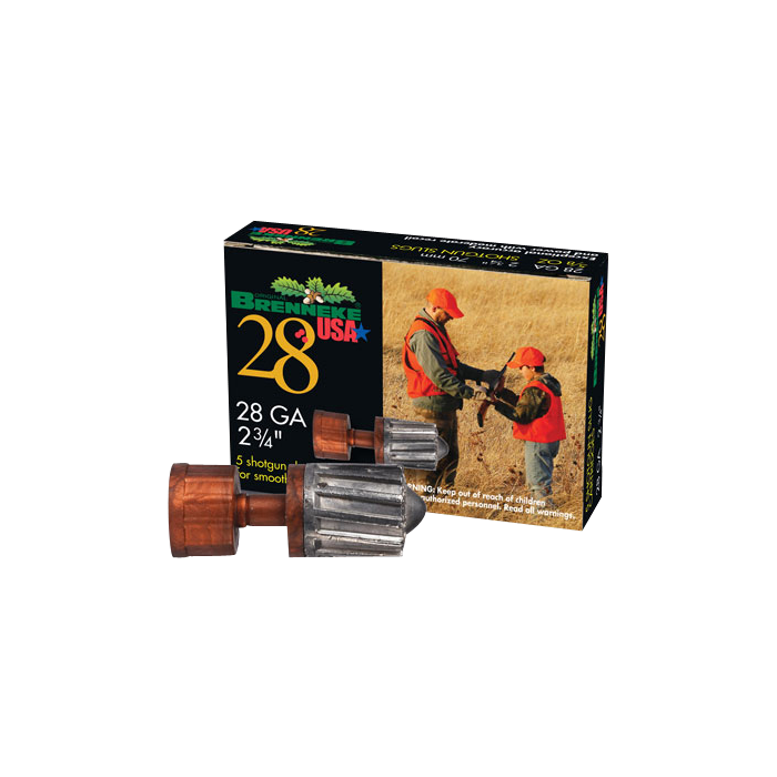 Brenneke Brenneke 28 28 Gauge 2.75 5/8 oz Slug SL282BR