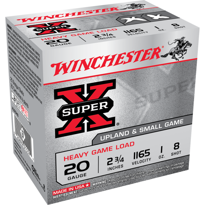 Winchester 20 Gauge 2.75 1 oz 8 Shot