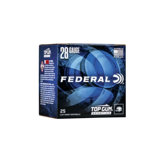 Federal Top Gun Sporting 25 Rounds 28 Gauge 2.75" 3/4 oz 8 Shot Ammo