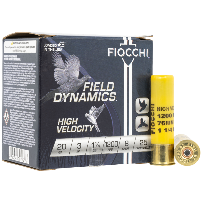 Fiocchi 20 Gauge 3 1-1/4 oz 8 Shot