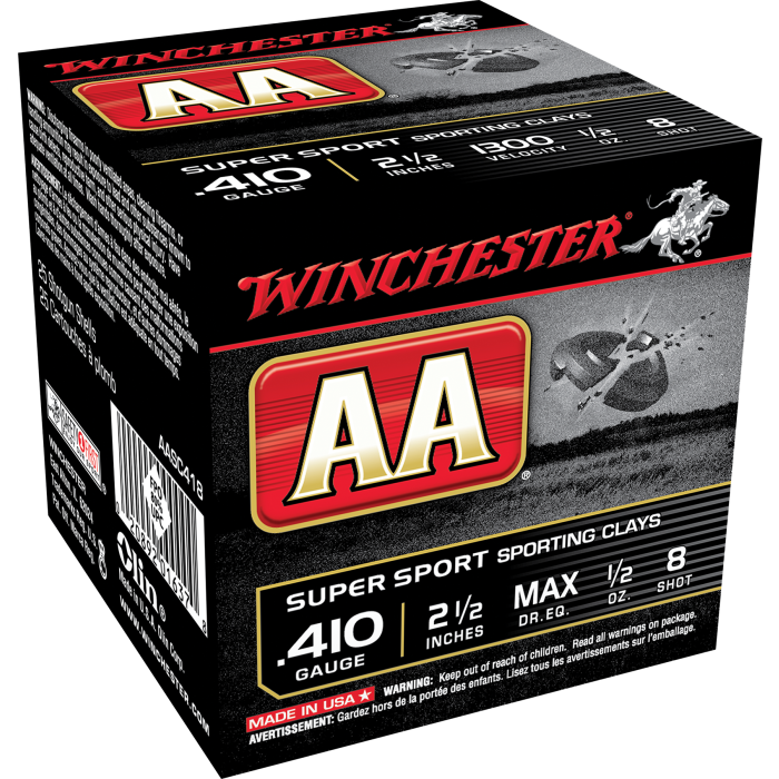 Winchester Aa 410 Gauge 2.50 1/2 oz 8 Shot AASC418 Winchester Aa 410 Gauge 2.50 1/2 oz 8 Shot AASC418