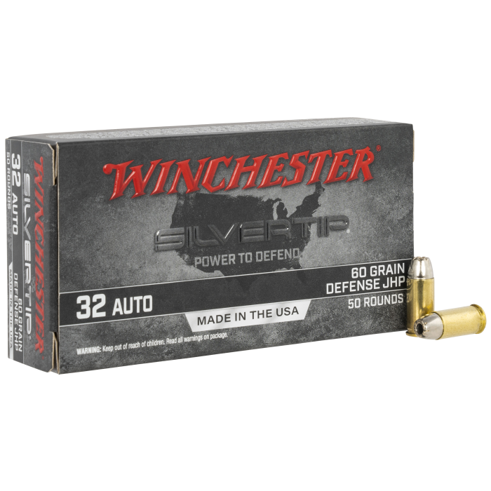 Winchester Silvertip 32 ACP 60 Grain JHP W32AST Winchester Silvertip 32 ACP 60 Grain JHP W32AST