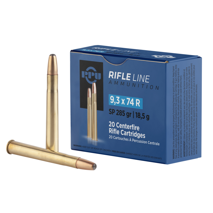 PPU Metric Rifle 9.3mmx74R 285 Gr Soft Point