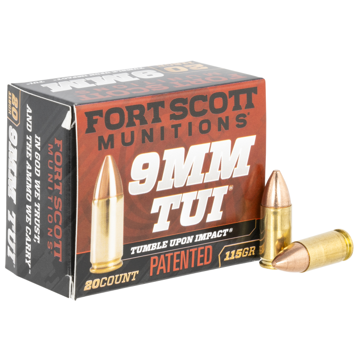 Fort Scott Munitions Tumble Upon Impact (tui) 9mm 115 Grain Solid Copper Spun 9MM115SCV Fort Scott Munitions Tumble Upon Impact (tui) 9mm 115 Grain Solid Copper Spun 9MM115SCV