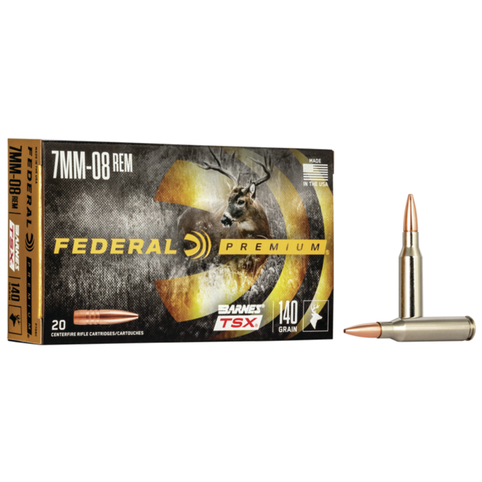 Federal Premium 7mm-08 Rem 140 Grain Barnes TSX